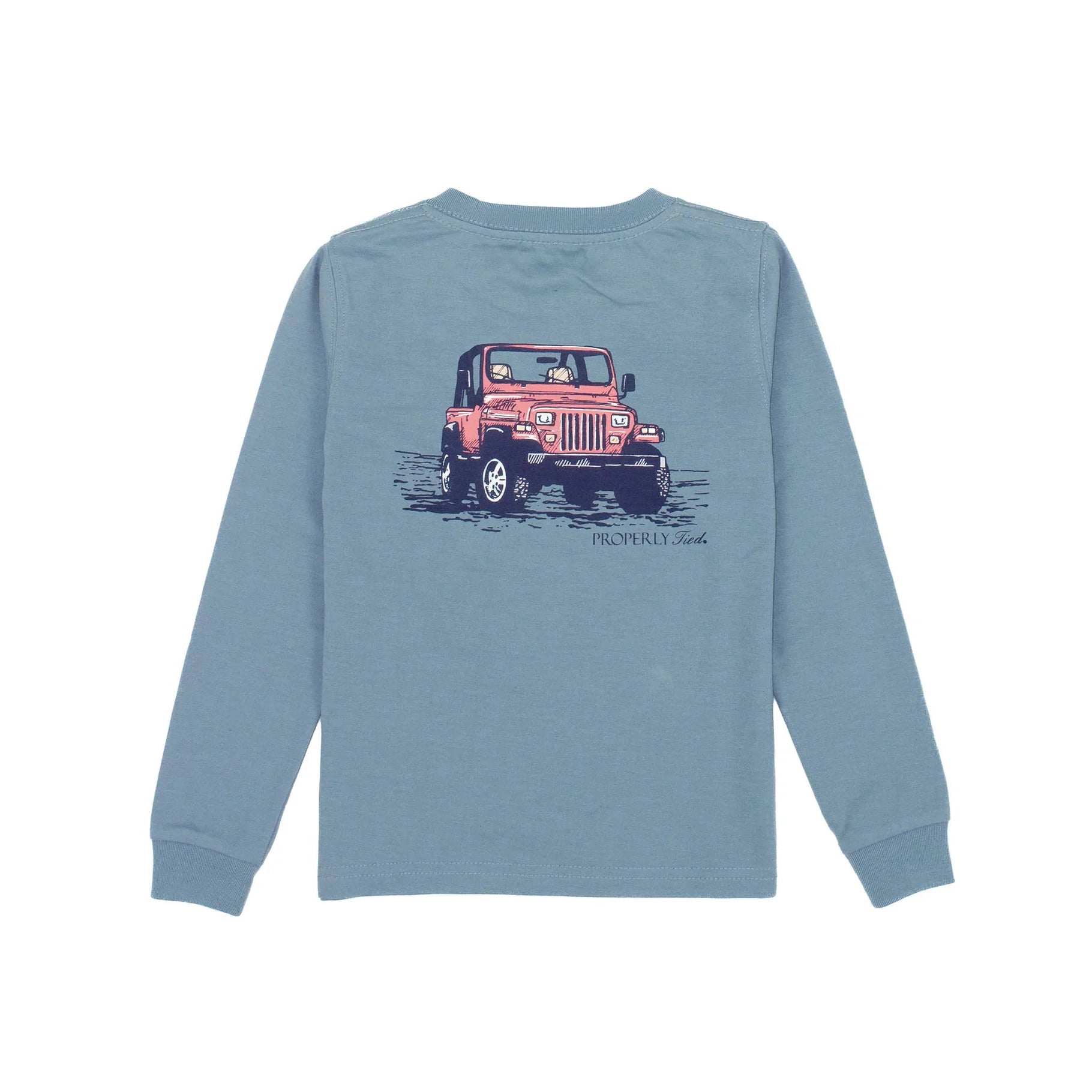 Properly Tied Off Road Long Sleeve Tee Steel Blue-Properly Tied-Little Giant Kidz