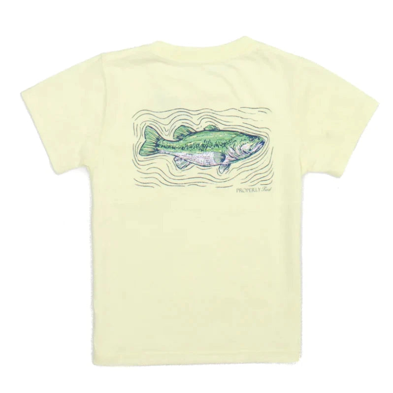 Properly Tied Spotted Bass Short Sleeve Light Yellow-Properly Tied-Little Giant Kidz