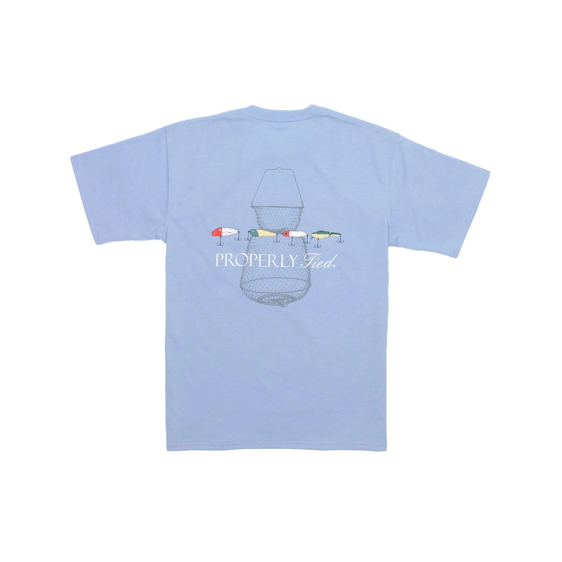 Properly Tied Vintage Lures Short Sleeve Light Blue-Properly Tied-Little Giant Kidz