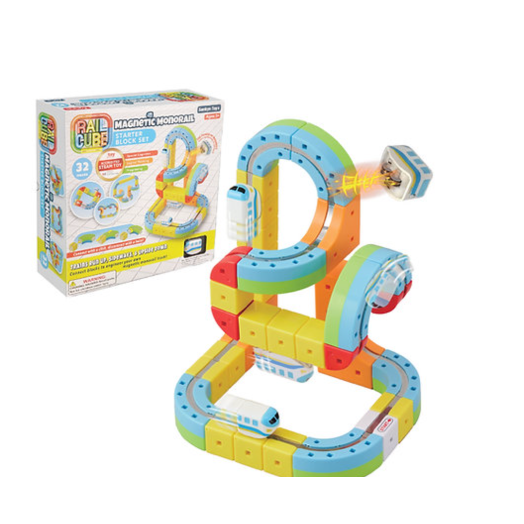 Rail Cube - Magnetic Monorail Starter Set-Rail Cube-Little Giant Kidz