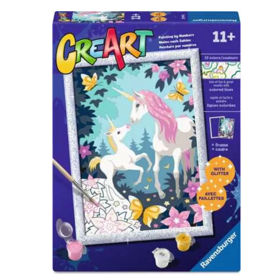 Ravensburger CreArt Paint by Numbers- Little Unicorn-RAVENSBURGER-Little Giant Kidz