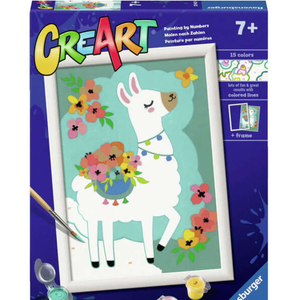Ravensburger CreArt Paint by Numbers- No probllama-RAVENSBURGER-Little Giant Kidz