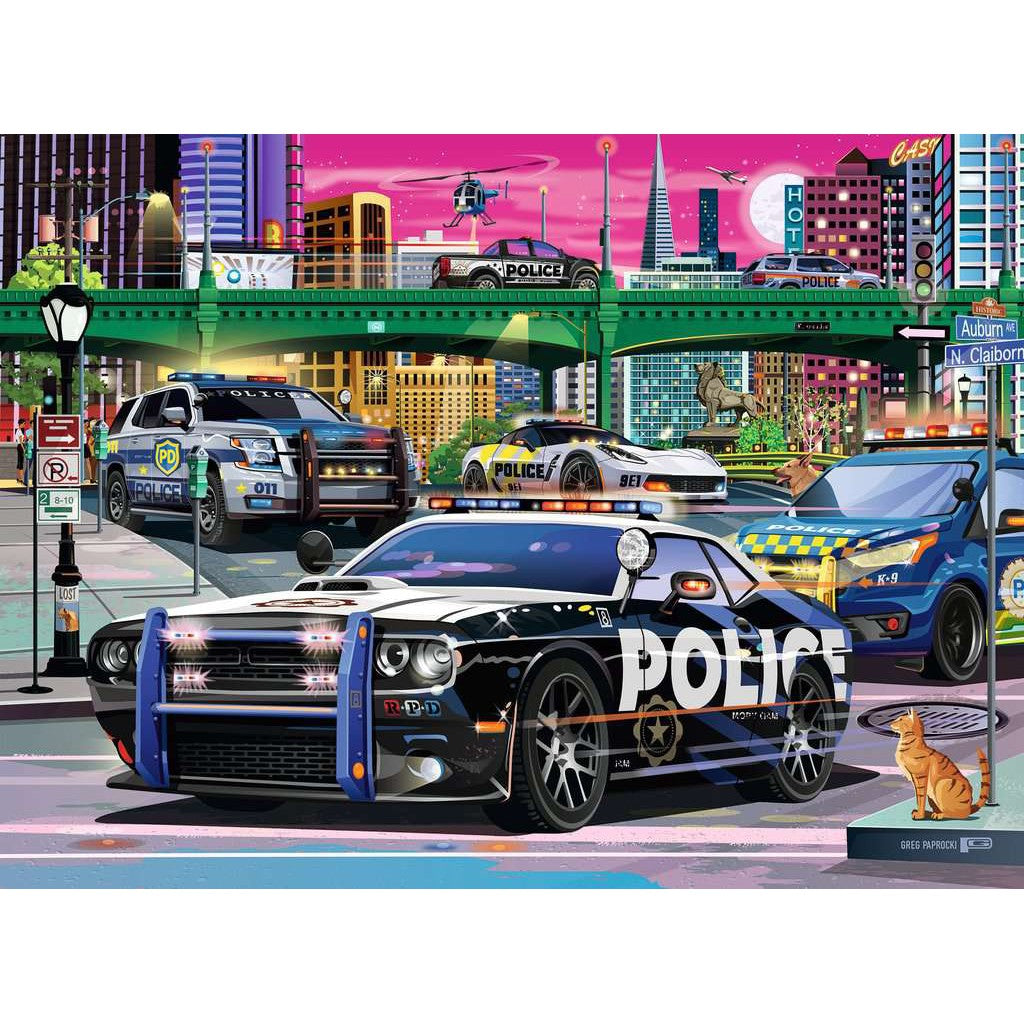 Ravensburger Police on Patrol 150 Piece Puzzle-RAVENSBURGER-Little Giant Kidz