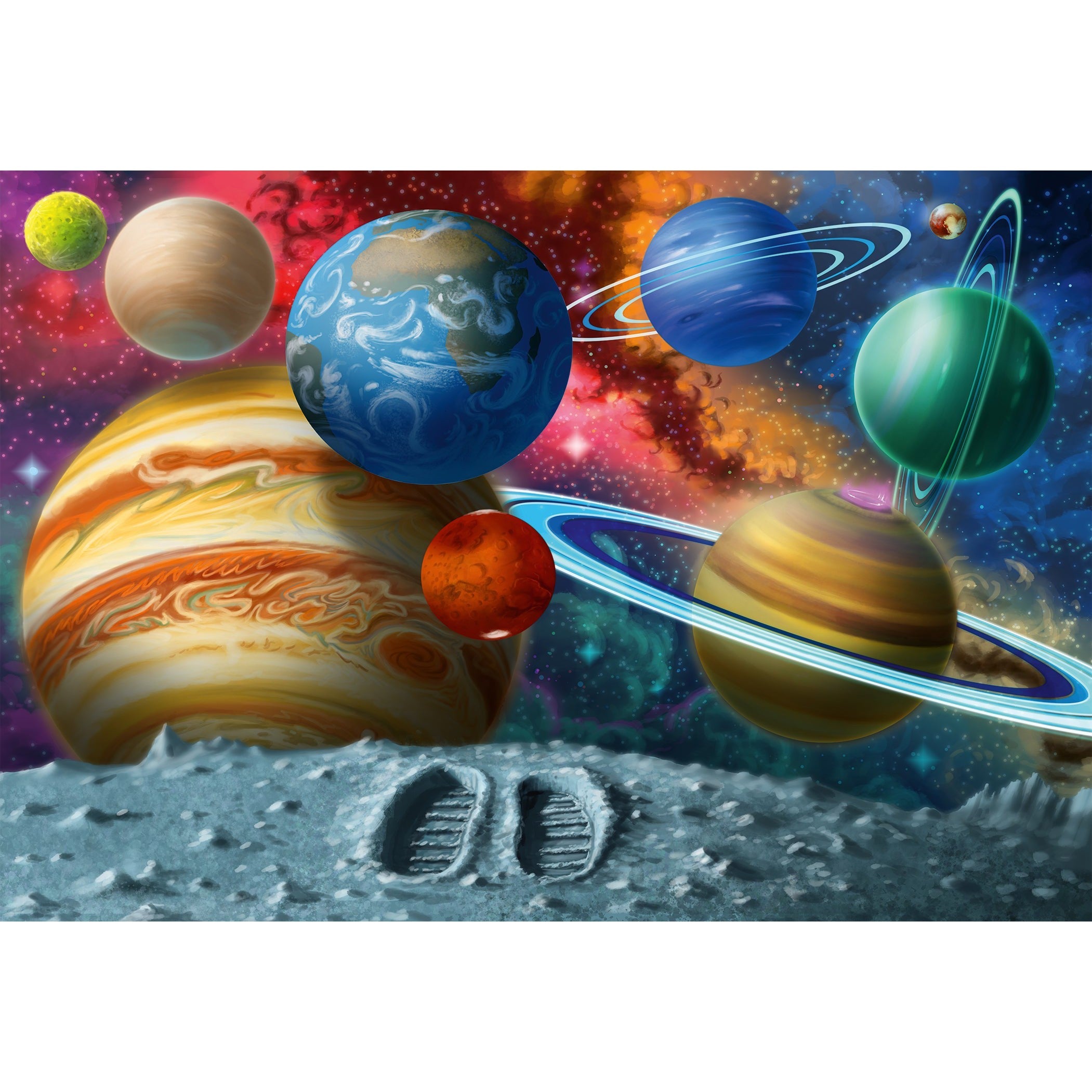 Ravensburger Stepping Into Space 24 Piece Super Sized Floor Puzzle-RAVENSBURGER-Little Giant Kidz