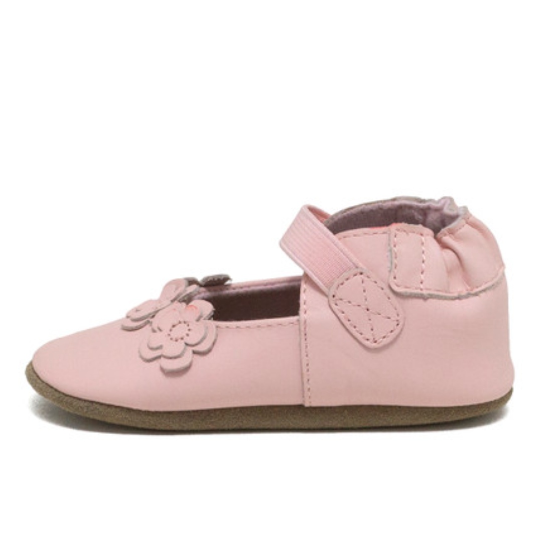 Robeez Brianna Soft Soles - Pink-ROBEEZ-Little Giant Kidz