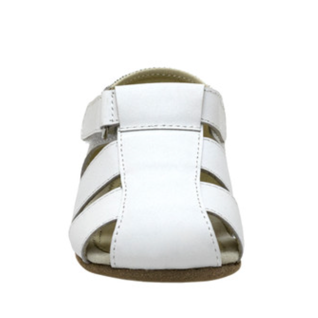 Robeez Lacey First Kick Sandal - White-ROBEEZ-Little Giant Kidz