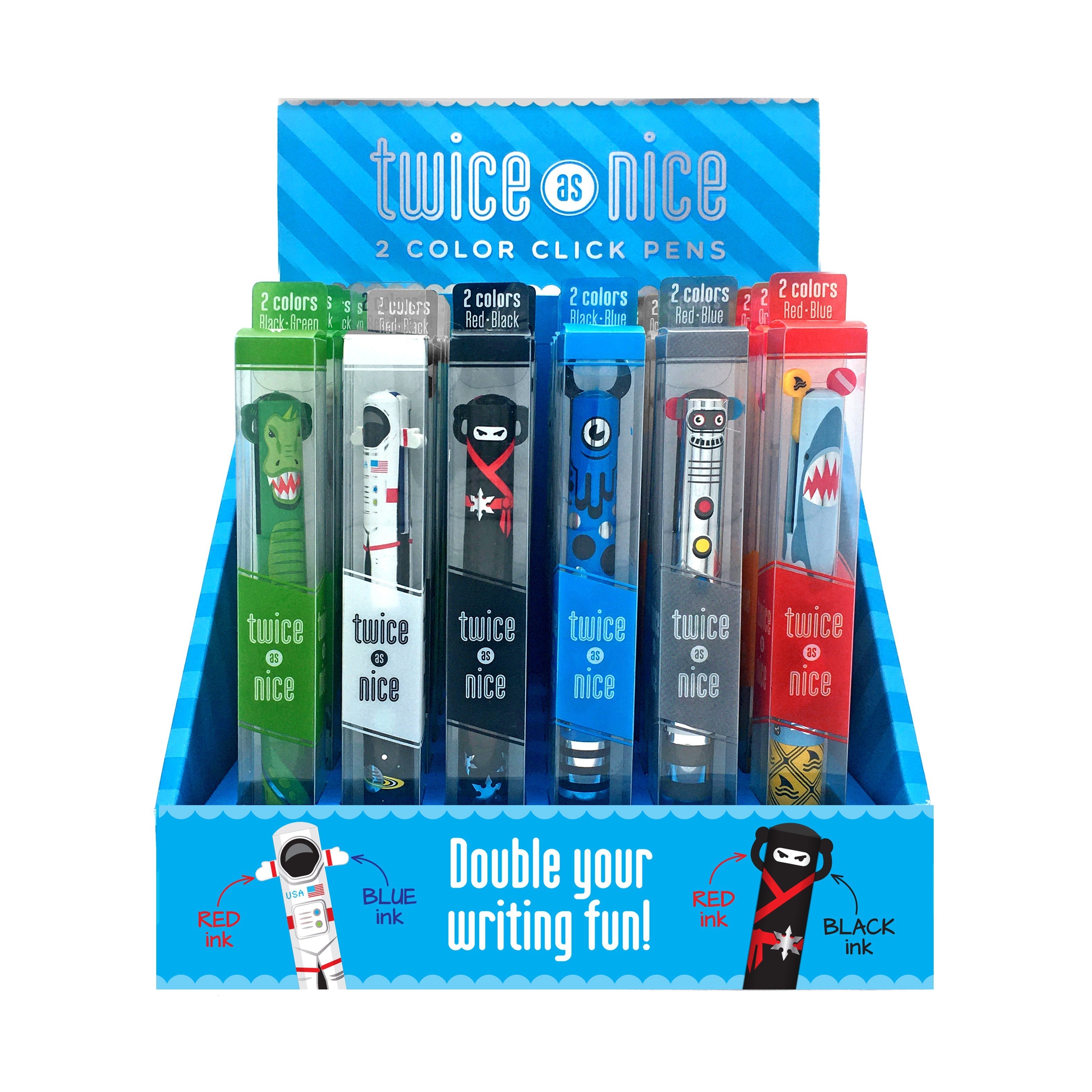 SNIFTY Twice as Nice 2 Color Click Pens - Metallic-SNIFTY Scented Products-Little Giant Kidz
