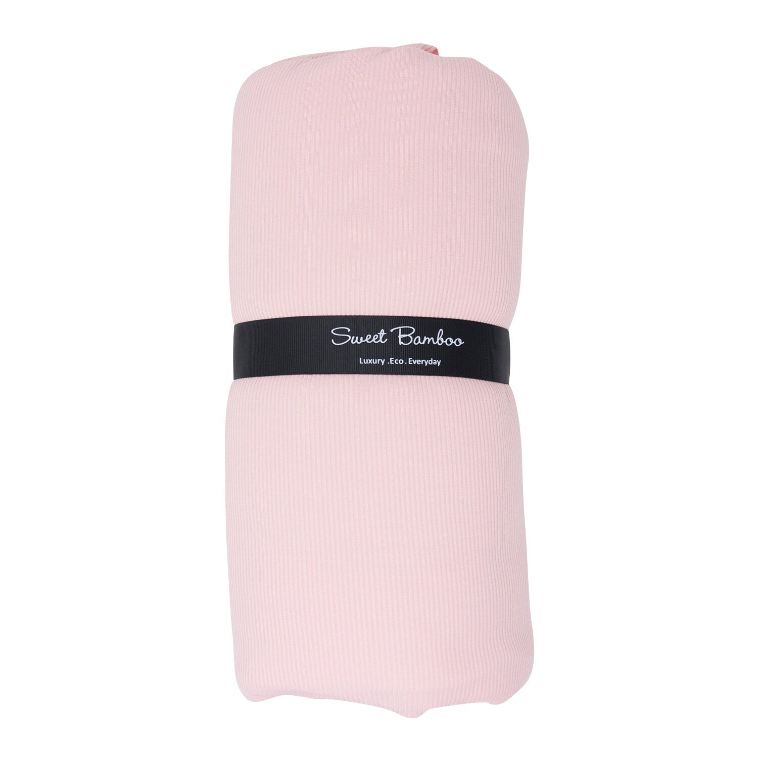 SWEET BAMBOO Cloud Blanket - Perfect Pink Ribbed-SWEET BAMBOO-Little Giant Kidz