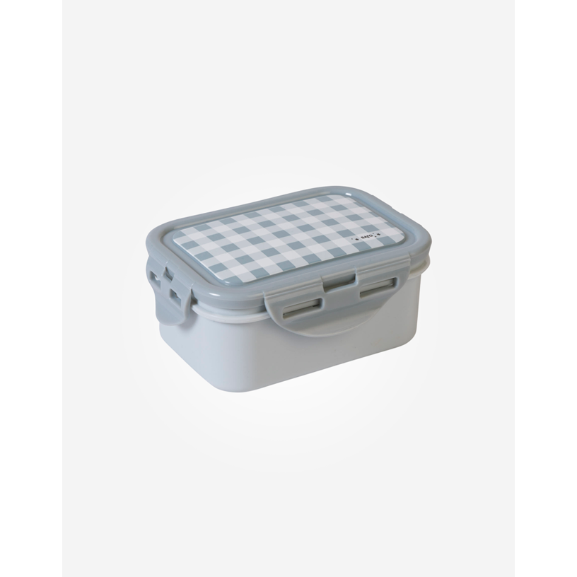 Saro Baby Lunch Box Container - Gray Check-Saro Baby-Little Giant Kidz