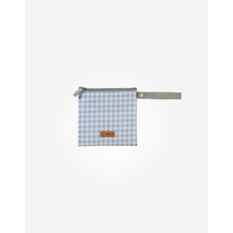 Saro Baby Waterproof Sandwich Bag - Gray Check-Saro Baby-Little Giant Kidz