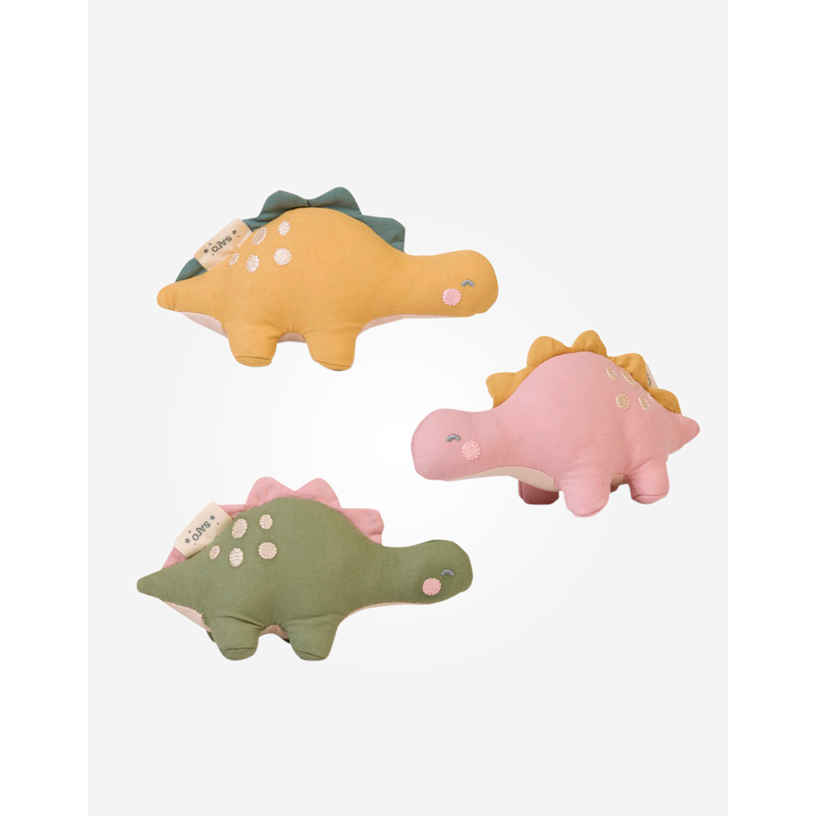 Saro Baby “Wild Dinos” Rattle Plushie-Saro Baby-Little Giant Kidz