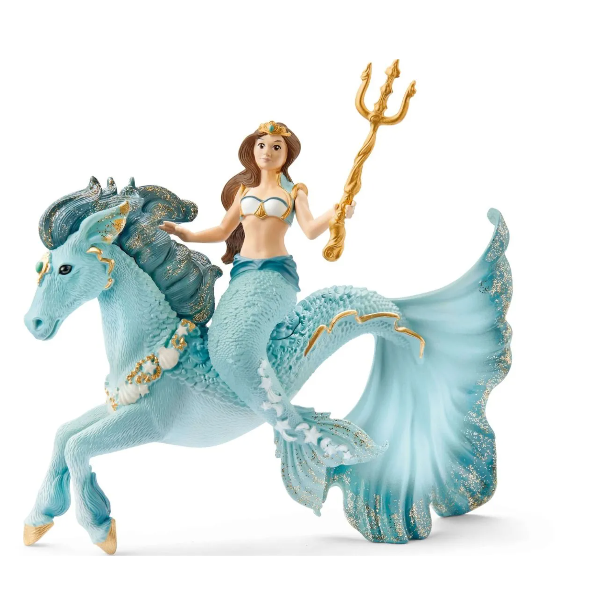 Schleich Bayala: Mermaid Eyela On Underwater Horse-SCHLEICH-Little Giant Kidz