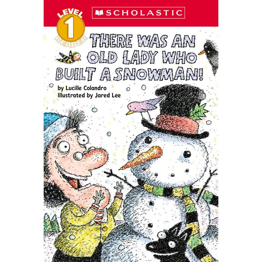 Scholastic: There Was an Old Lady Who Built A Snowman (Paperback Book)-Scholastic-Little Giant Kidz