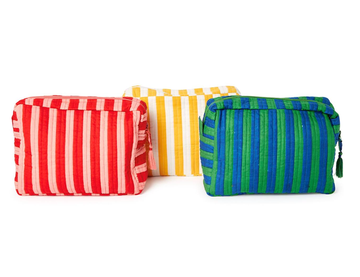 2Chic Striped Multi Purpose Pouch - Assorted