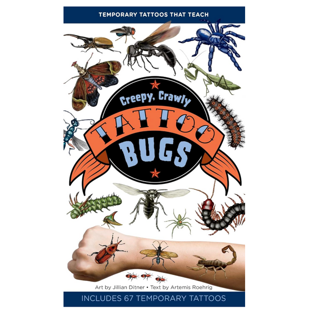 Creepy, Crawly Tattoo Bugs: 60 Temporary Tattoos