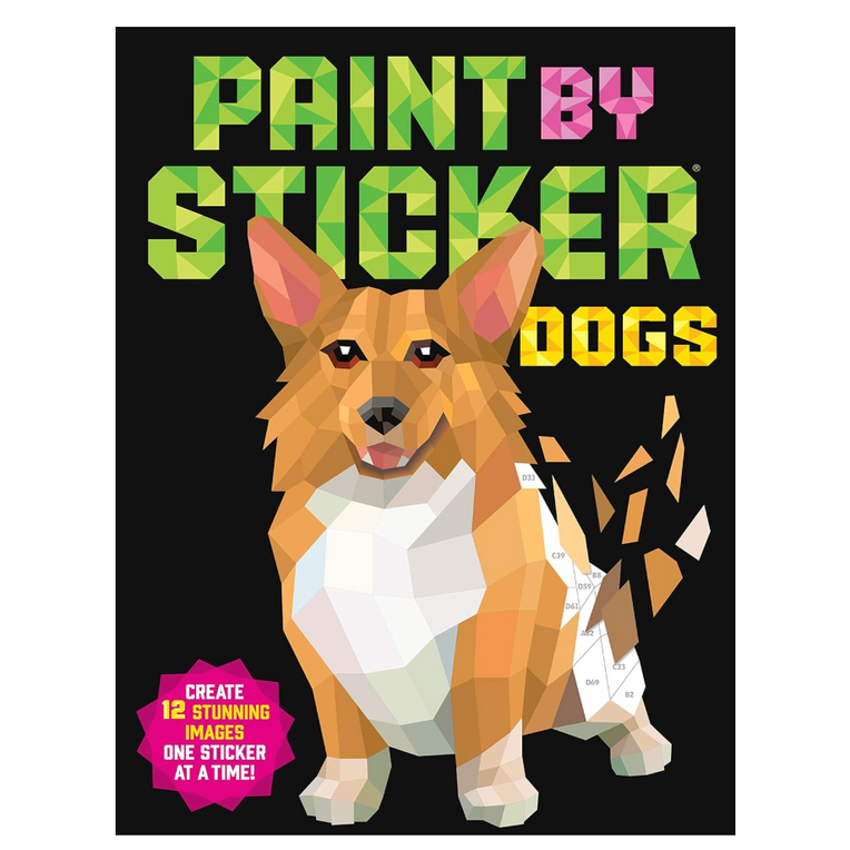 Paint by Sticker: Dogs: Create 12 Stunning Images One Sticker at a Time!