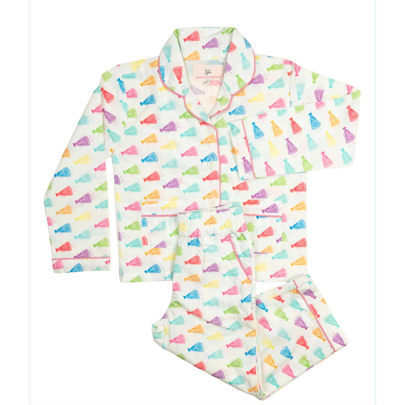 Smockingbird Football Cheer Pajama Set-Smockingbird-Little Giant Kidz