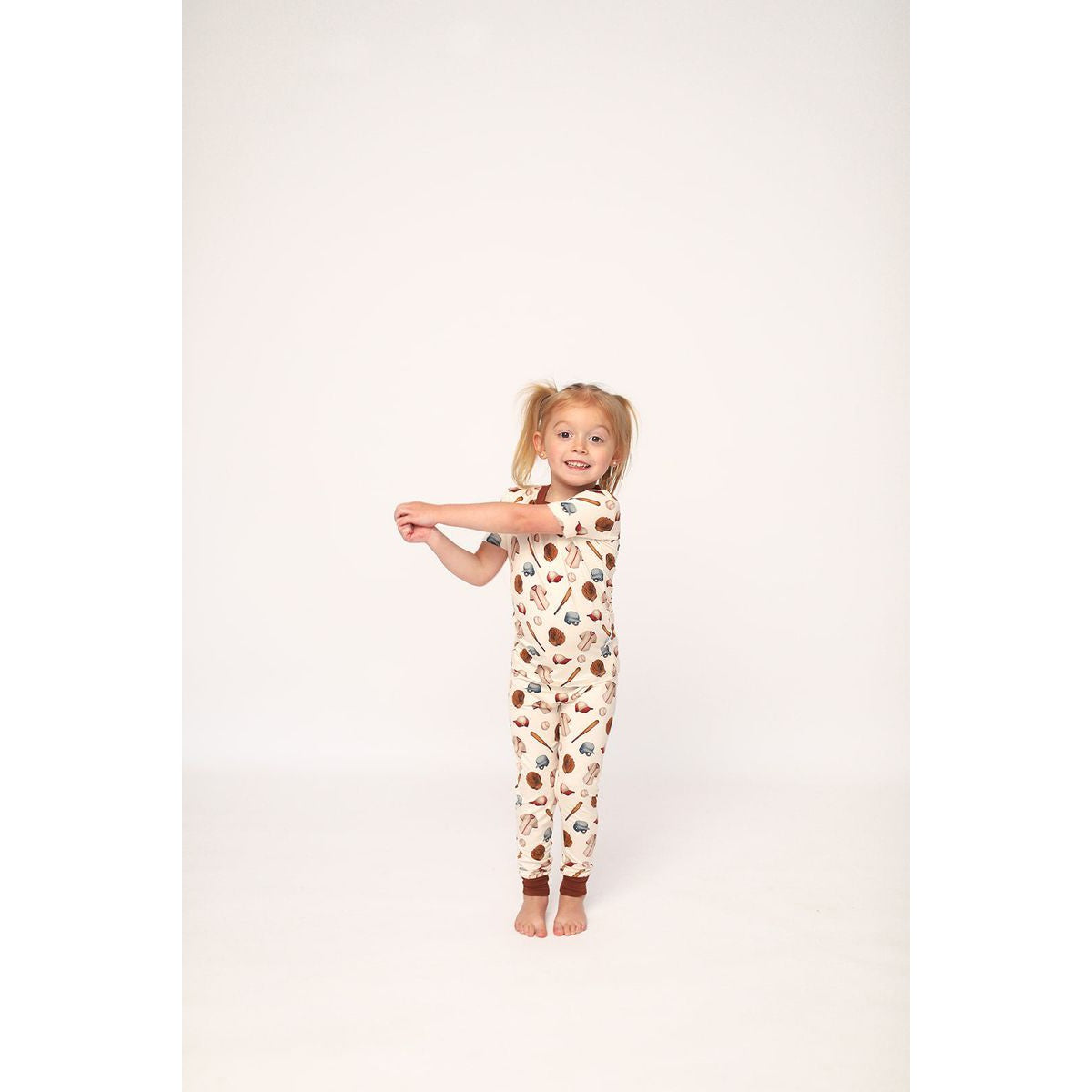 Southern Slumber Baseball 2 Piece Bamboo Pajama Set-Southern Slumber-Little Giant Kidz