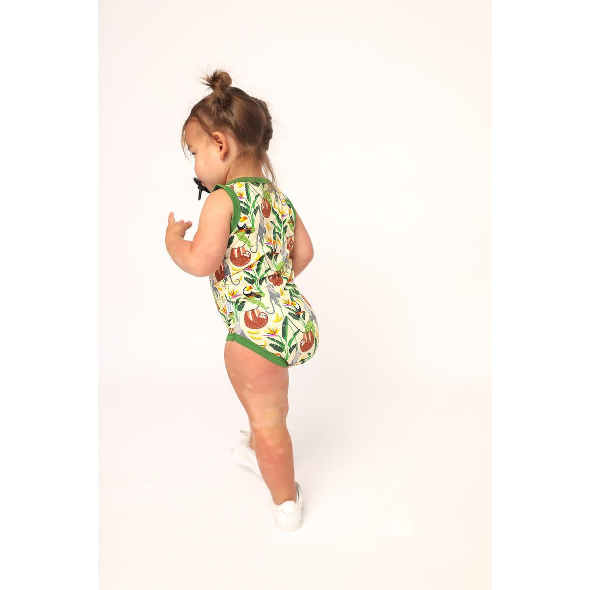 Southern Slumber Jungle Bamboo Henley Onesie with Snaps-Southern Slumber-Little Giant Kidz