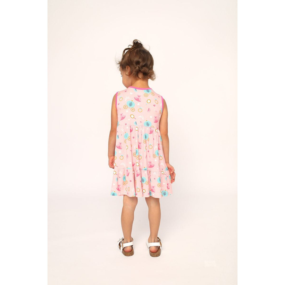 Southern Slumber Princesses Bamboo Tiered Twirl Dress- with Pockets-Southern Slumber-Little Giant Kidz