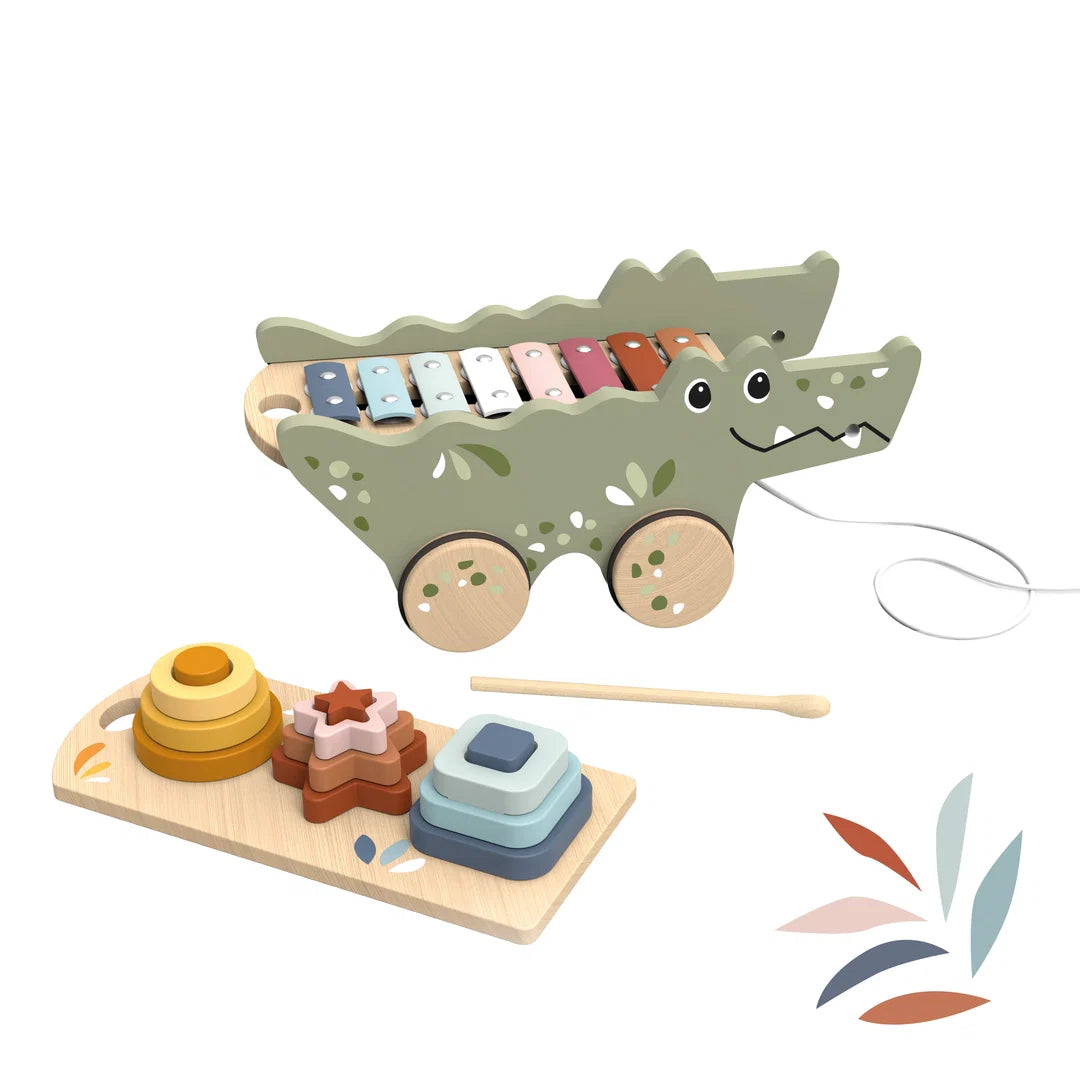 Speedy Monkey Croco Xylo & Activity Pull Along-Speedy Monkey-Little Giant Kidz