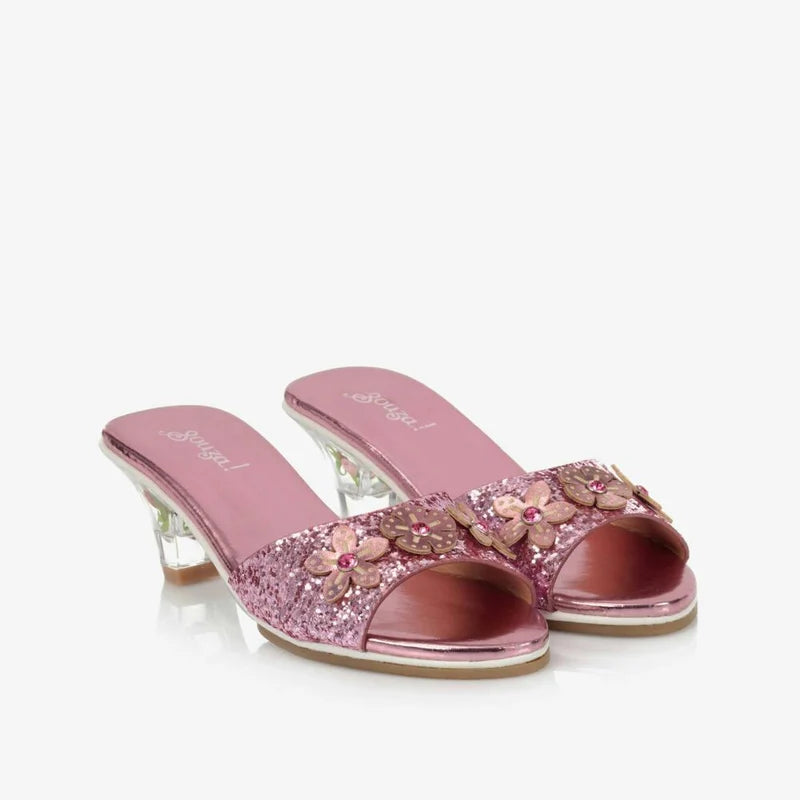 Speedy Monkey Slipper high heel Mariona, pink (size 8-9)-Speedy Monkey-Little Giant Kidz
