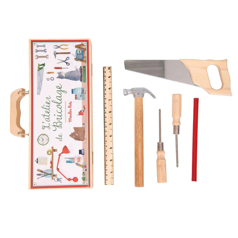 Speedy Monkey Tool Set Box (Small) - Recreational Activity - Moulin Roty-Speedy Monkey-Little Giant Kidz