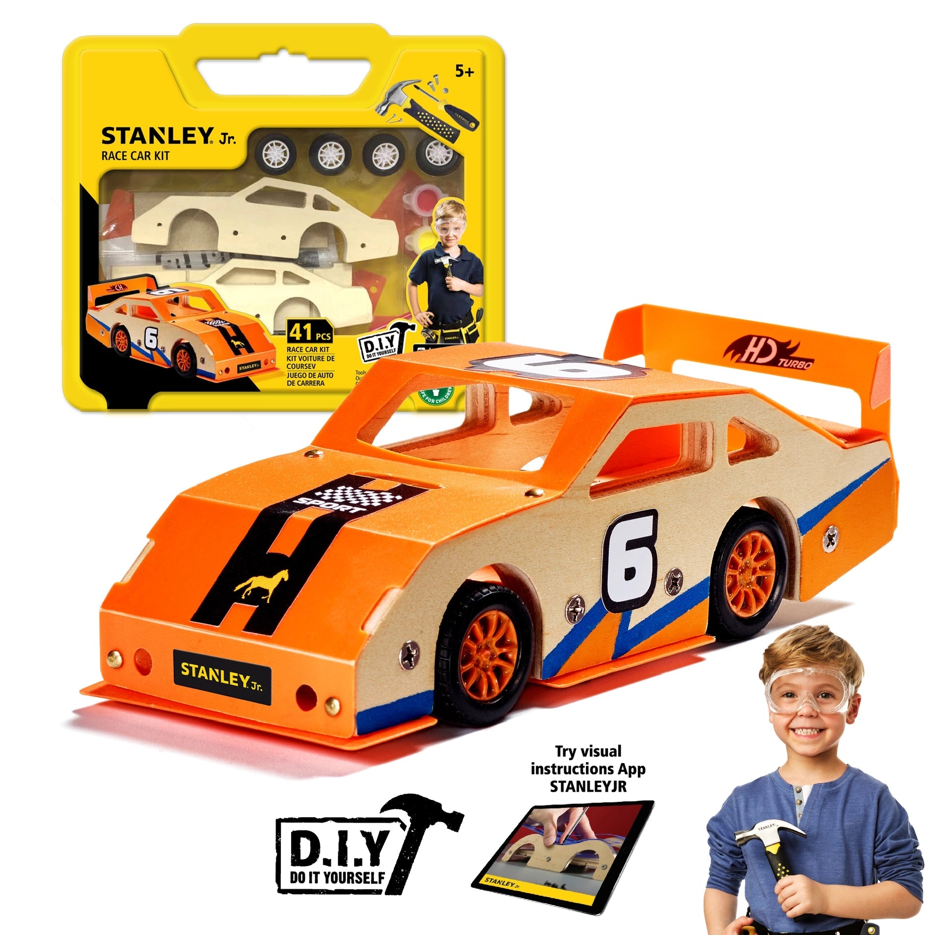 Race Car Kit Stanley Jr. - RED TOOL BOX