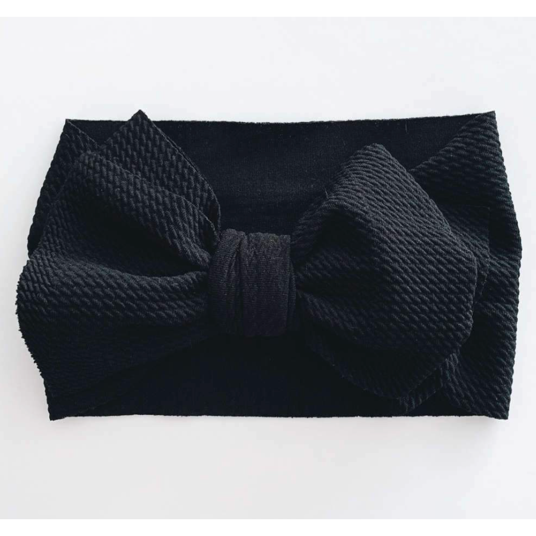 Sugar + Maple Headwrap -Black-SUGAR AND MAPLE-Little Giant Kidz