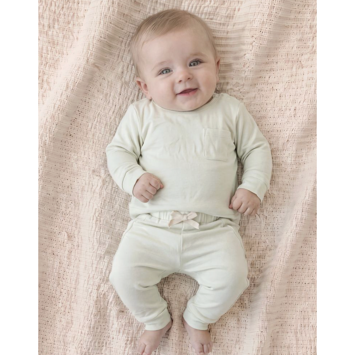 Sugar & Maple Two Piece Jogger- Spring Green-SUGAR AND MAPLE-Little Giant Kidz