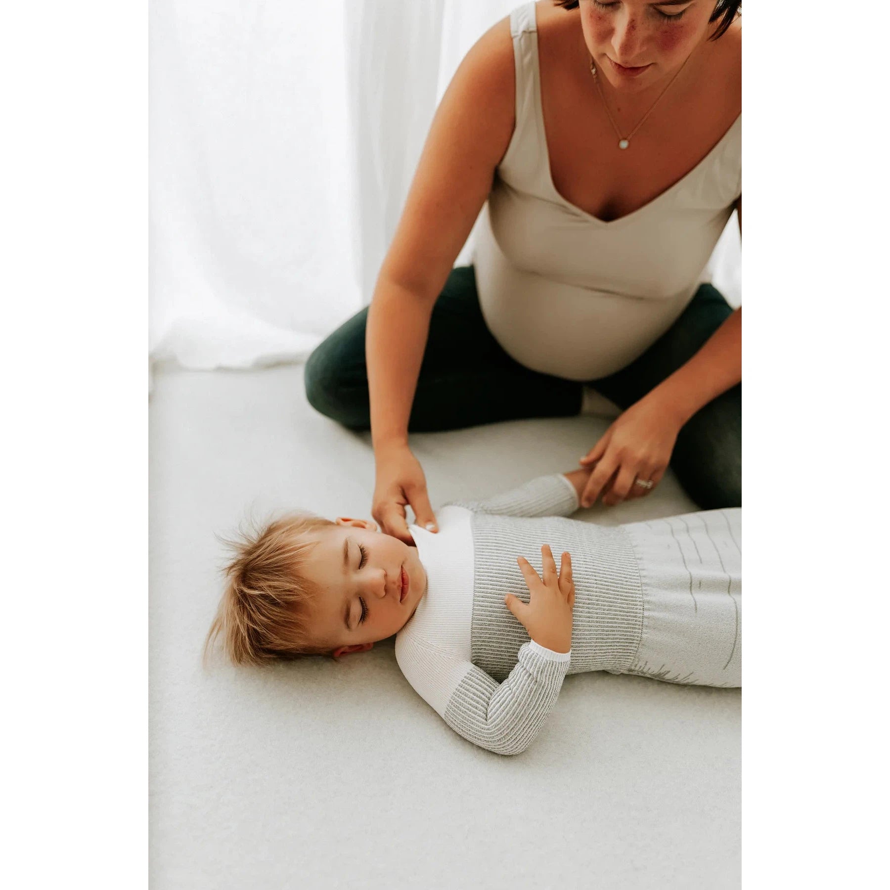 Swaddelini Baby Arms Out Sleep Sack - Grey-KNIT IT (Swaddelini)-Little Giant Kidz