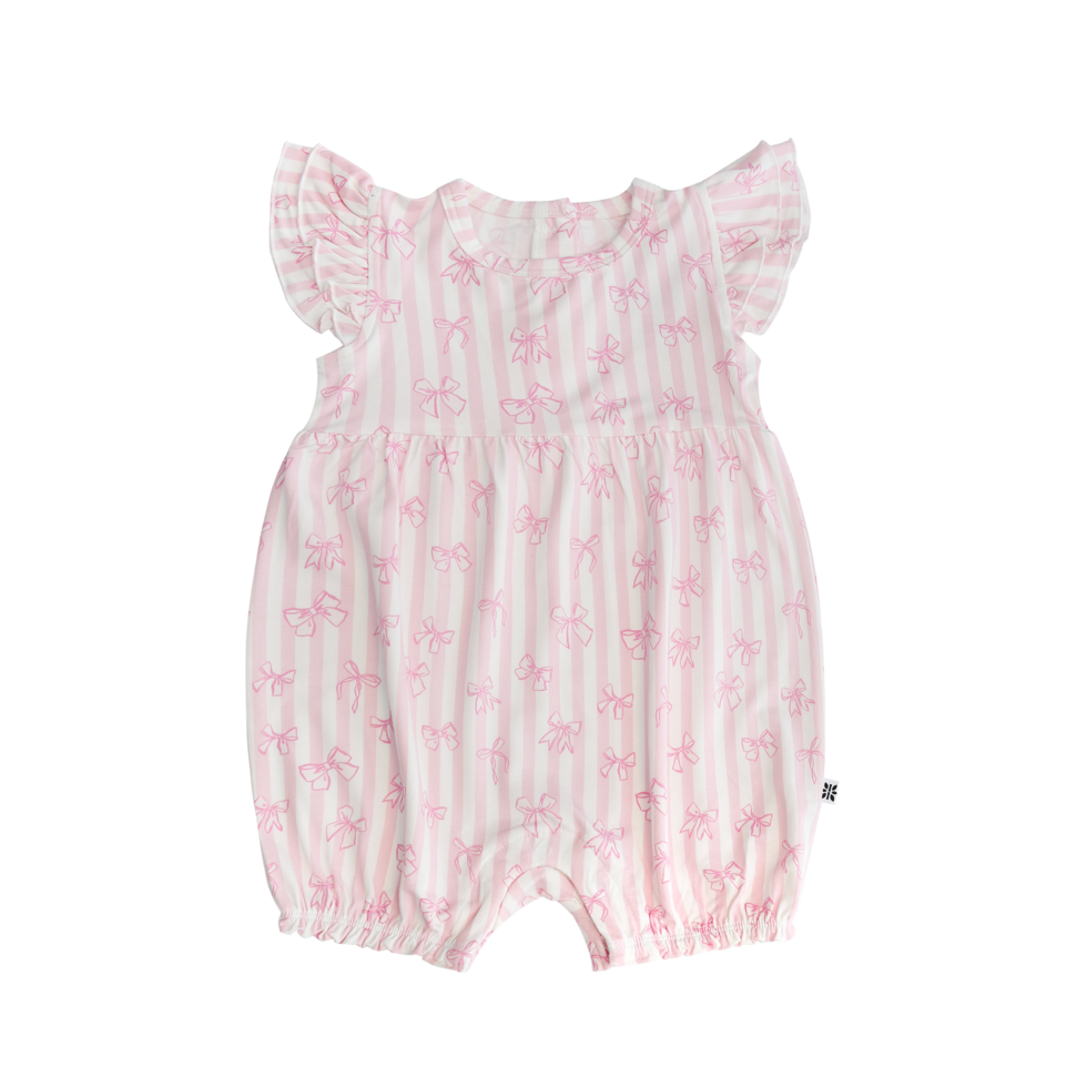 Sweet Bamboo Ruffle Romper - Tie The Knot-SWEET BAMBOO-Little Giant Kidz