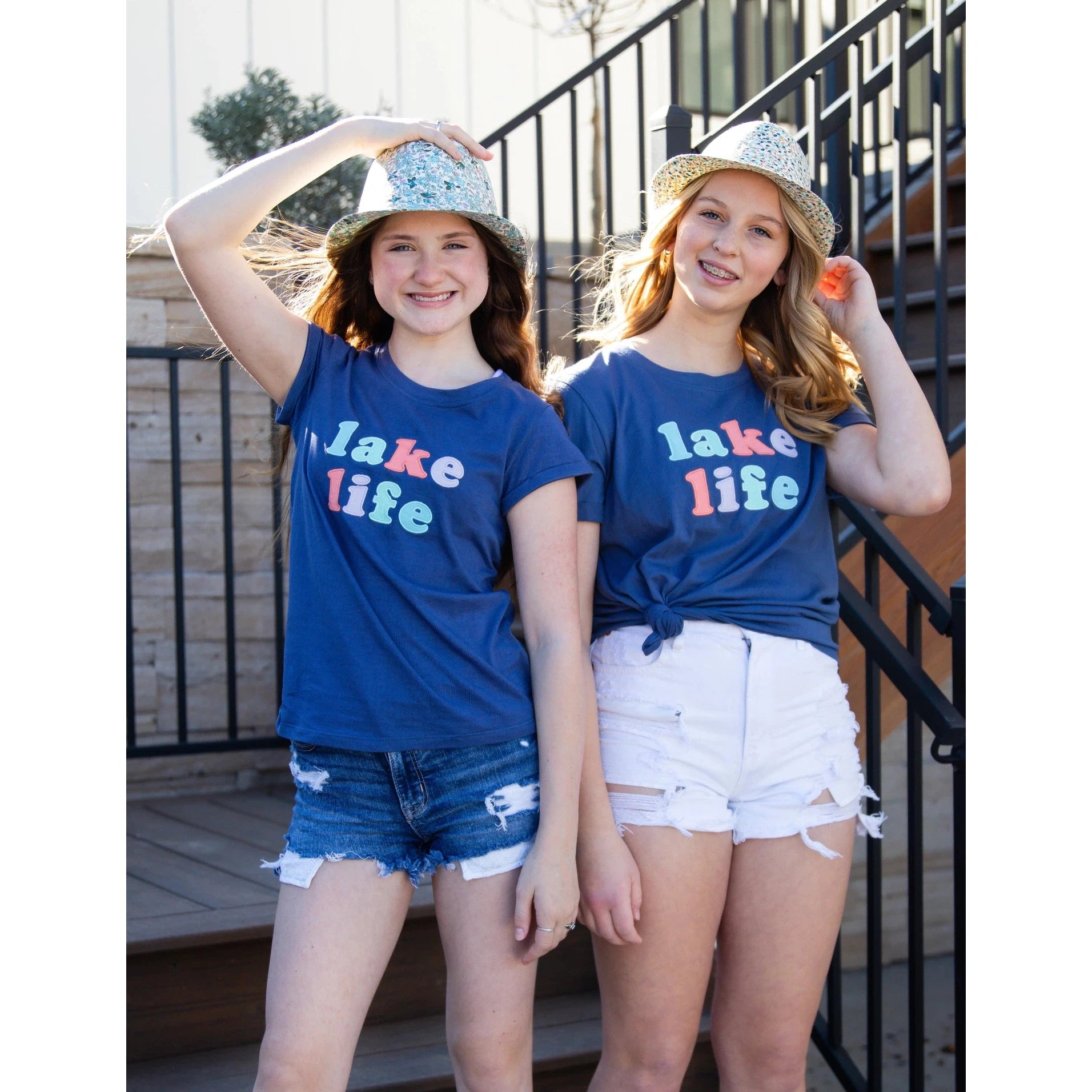 Sweet Soul Lake Life Applique Patch Tee-Sweet Soul-Little Giant Kidz