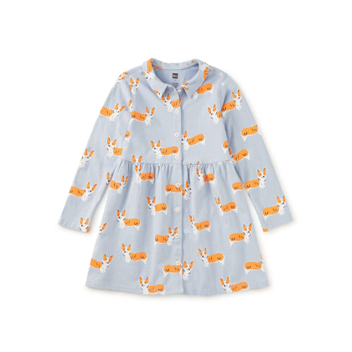 TEA Collared Long Sleeve Shirtdres-TEA-Little Giant Kidz