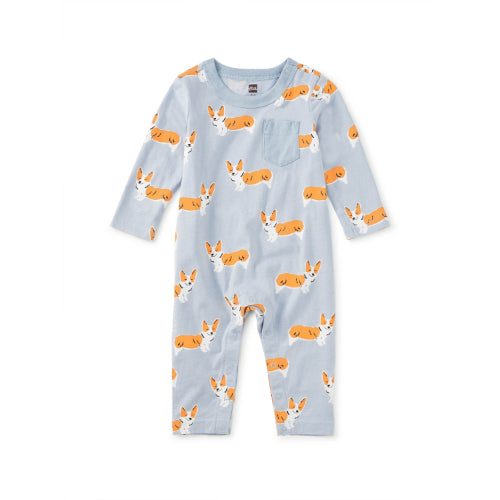 TEA Long Sleeve Pocket Baby Romper-TEA-Little Giant Kidz