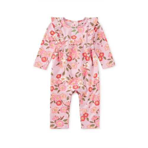 TEA Ruffle Shoulder Baby Romper-TEA-Little Giant Kidz