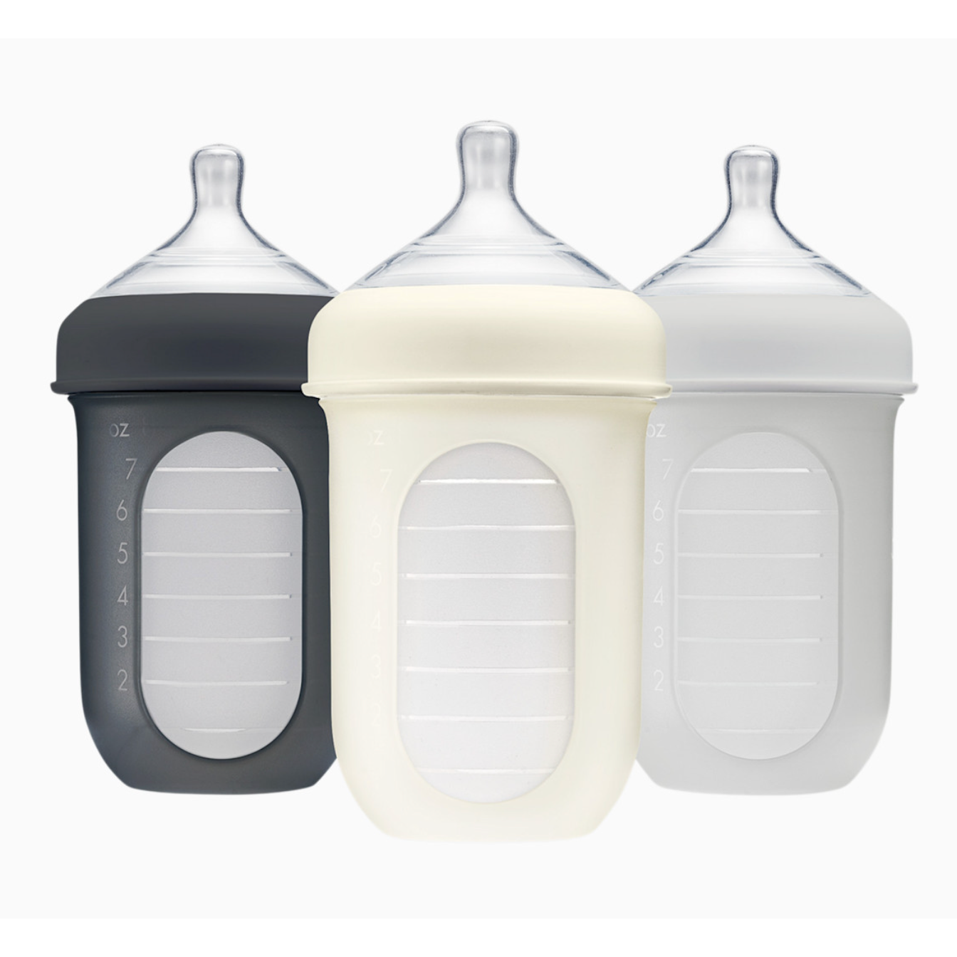 TOMY Nursh Bottle 8OZ 3PK- GRAY-TOMY-Little Giant Kidz