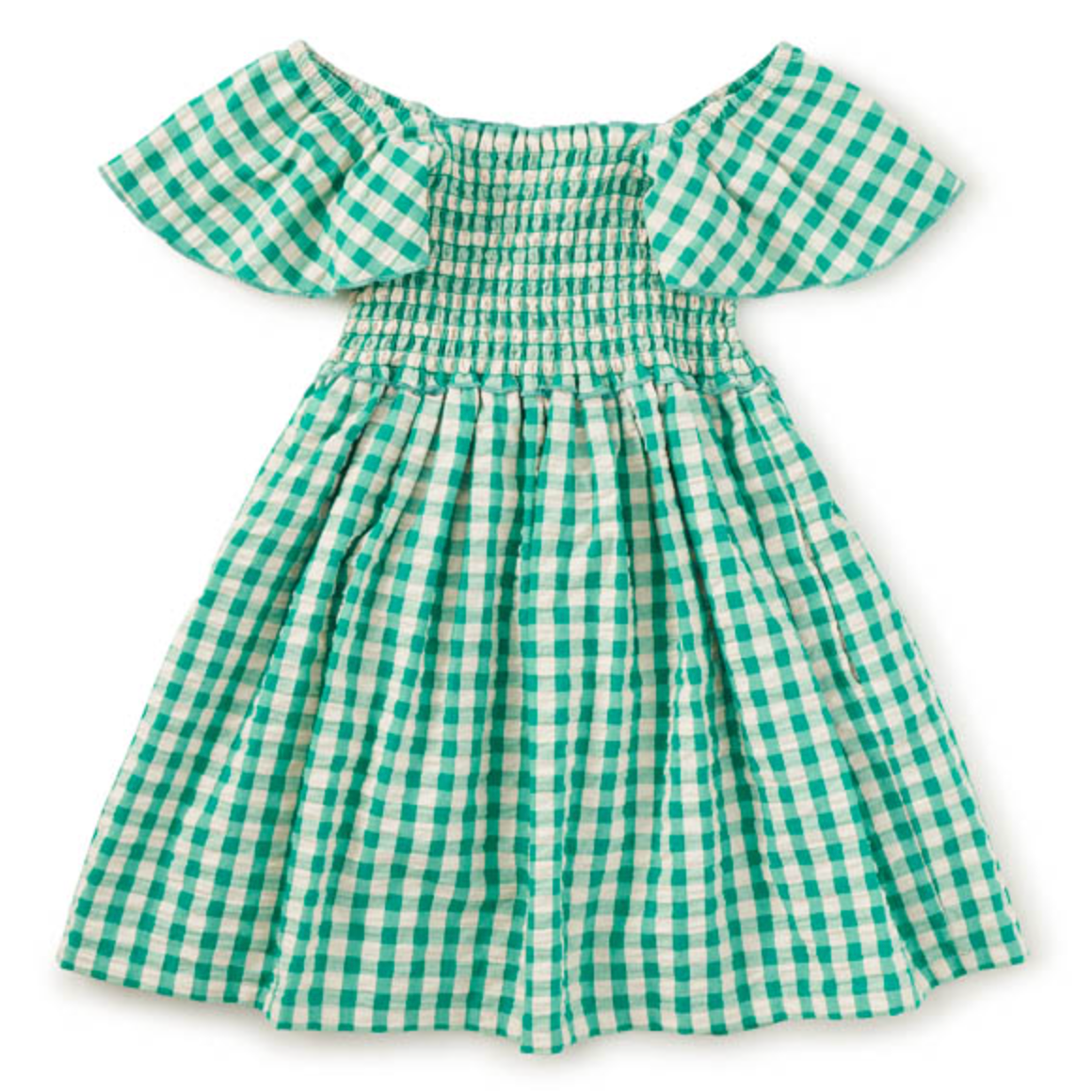Tea Flutter Sleeve Smocked Dress-TEA-Little Giant Kidz