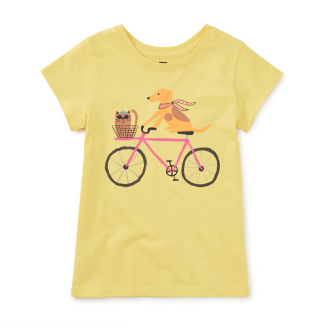 Tea Graphic Short Sleeve Tee- Woof & Whisker On Wheels-TEA-Little Giant Kidz