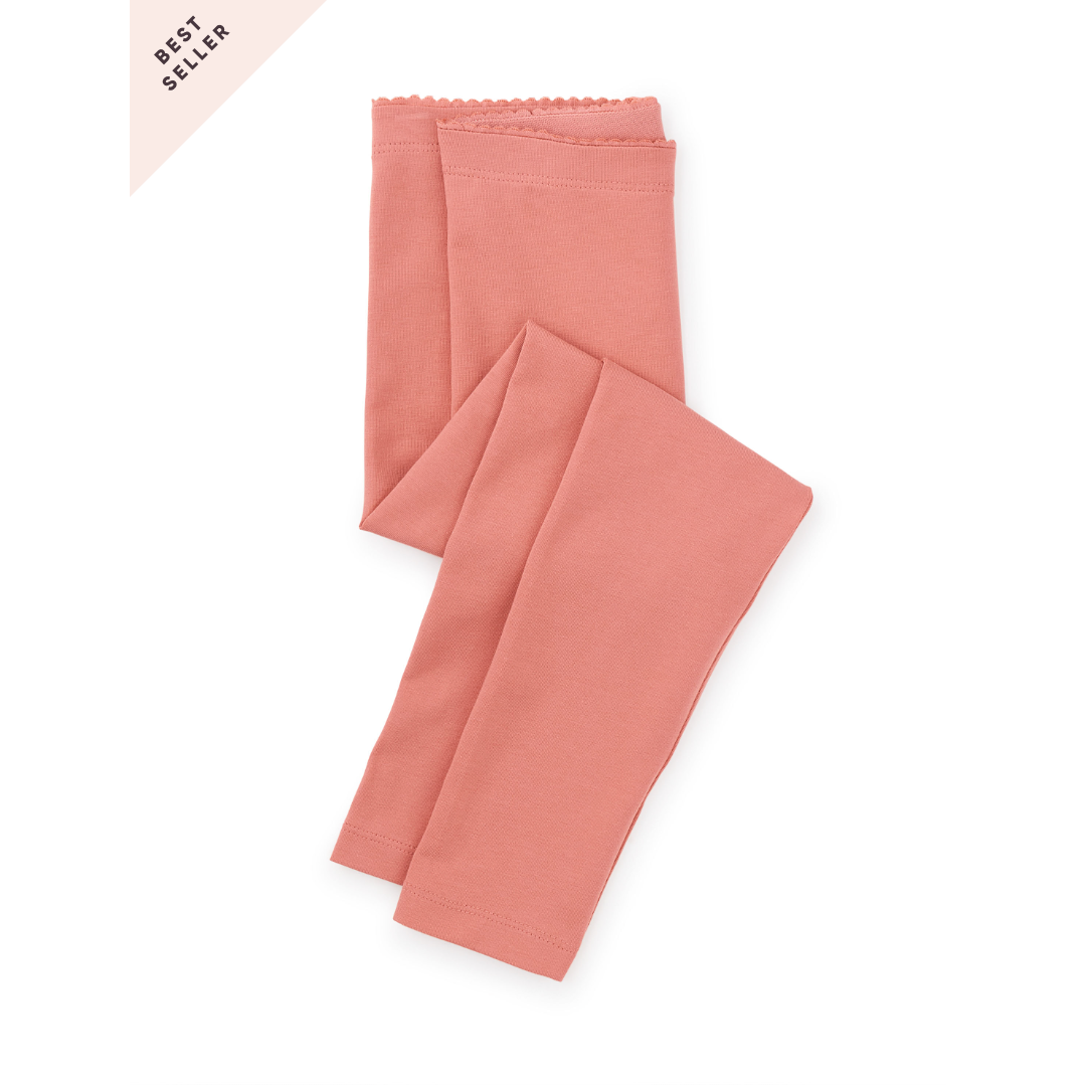 Tea Solid Leggings- Dusty Coral-TEA-Little Giant Kidz
