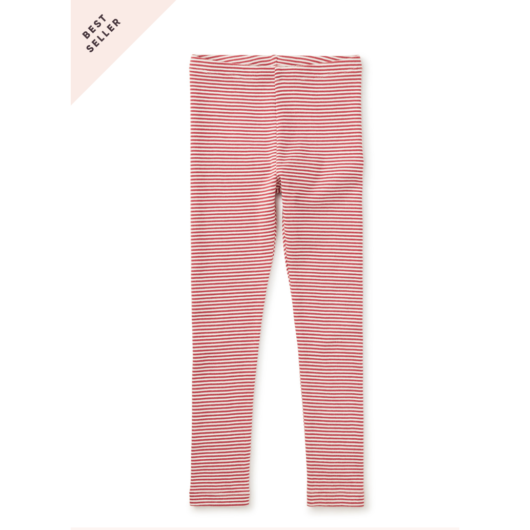 Tea Solid Leggings- Mauve Stripe-TEA-Little Giant Kidz