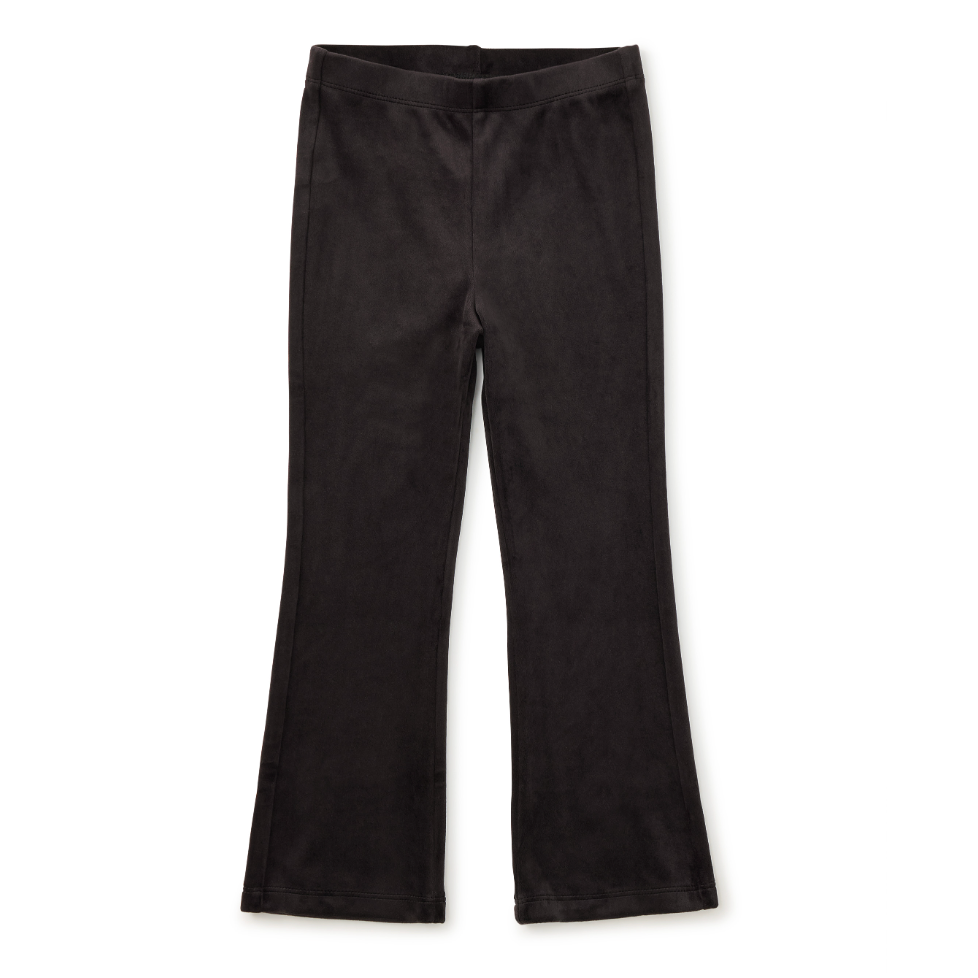 Tea Very Velour Flare Pants - Black-TEA-Little Giant Kidz