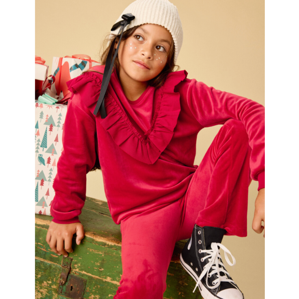 Tea Very Velour Flare Pants-TEA-Little Giant Kidz