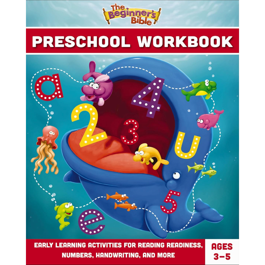 The Beginner's Bible Preschool Workbook: Early Learning Activities for Reading Readiness, Numbers, Handwriting, and More-HARPER COLLINS PUBLISHERS-Little Giant Kidz