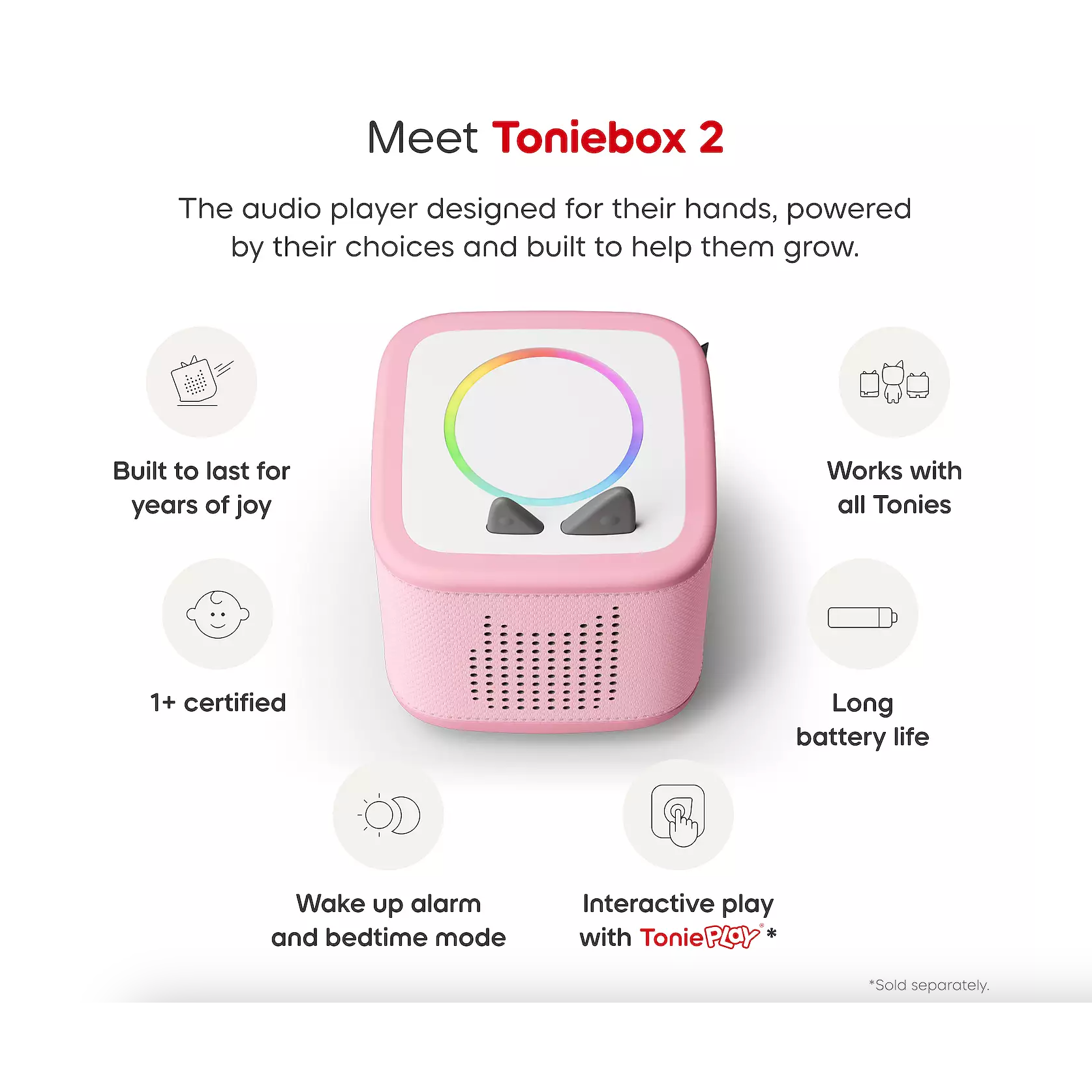 Tonies® Toniebox 2 Starter Set- Playtime Puppy (Cloud Pink)-Tonies-Little Giant Kidz