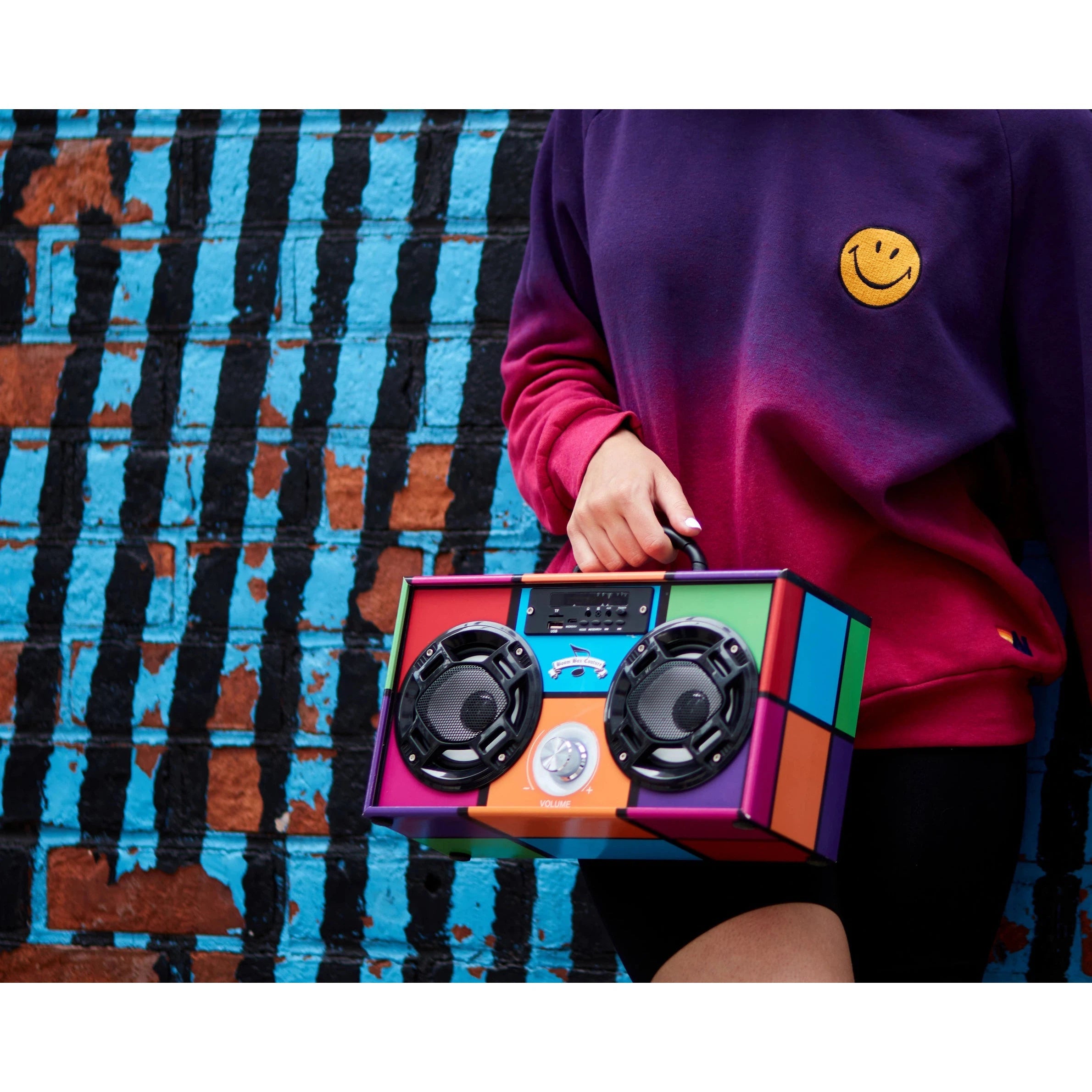 Trend Tech Brands Retro 90's Wireless Boombox with FM Radio-Trend Tech Brands-Little Giant Kidz