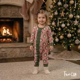 TwoCan Jolly Old St. Nick Lounge-Girl Romper-TwoCan-Little Giant Kidz