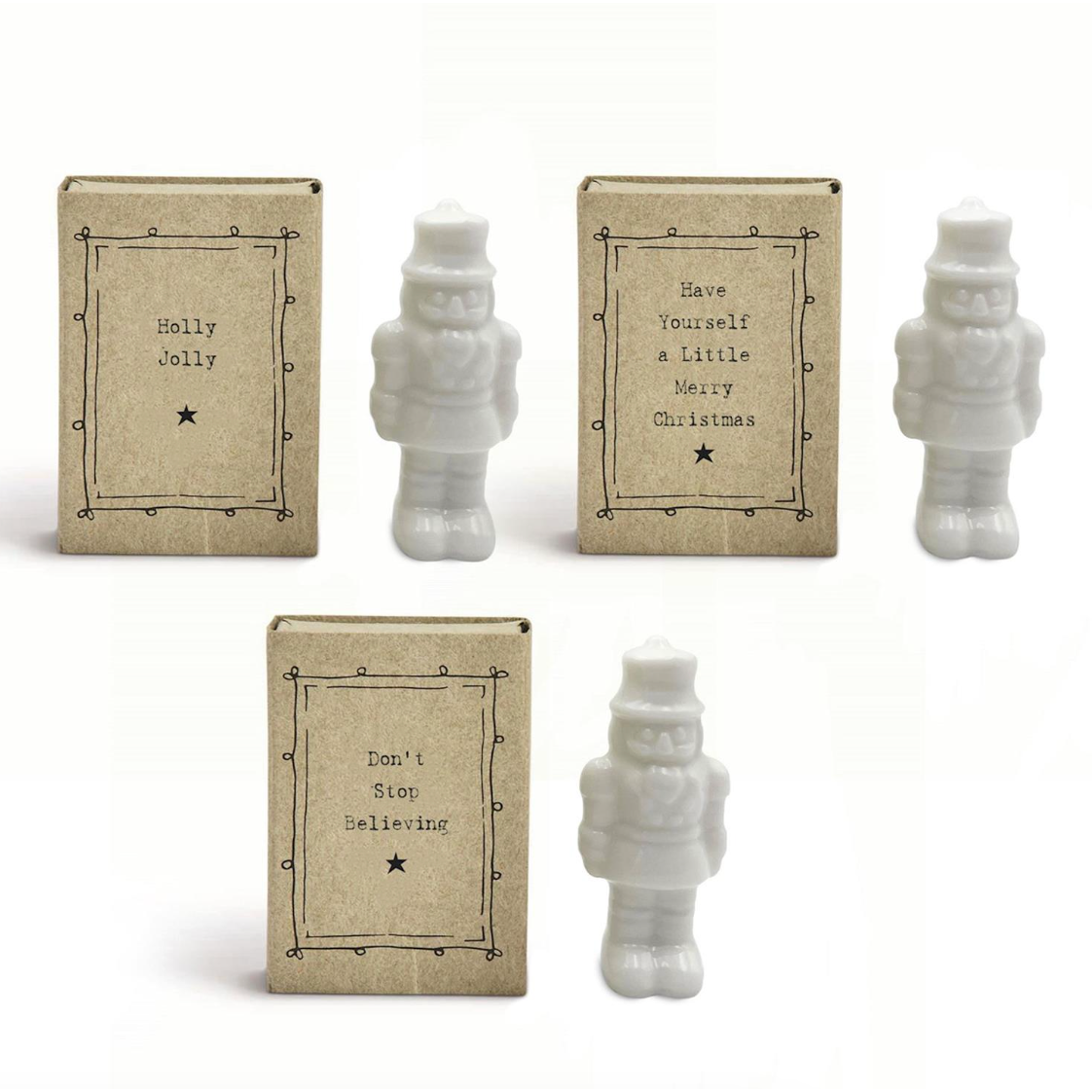 Two's Company Christmas Nutcracker in Matchbox with Sayings-TWO'S COMPANY-Little Giant Kidz