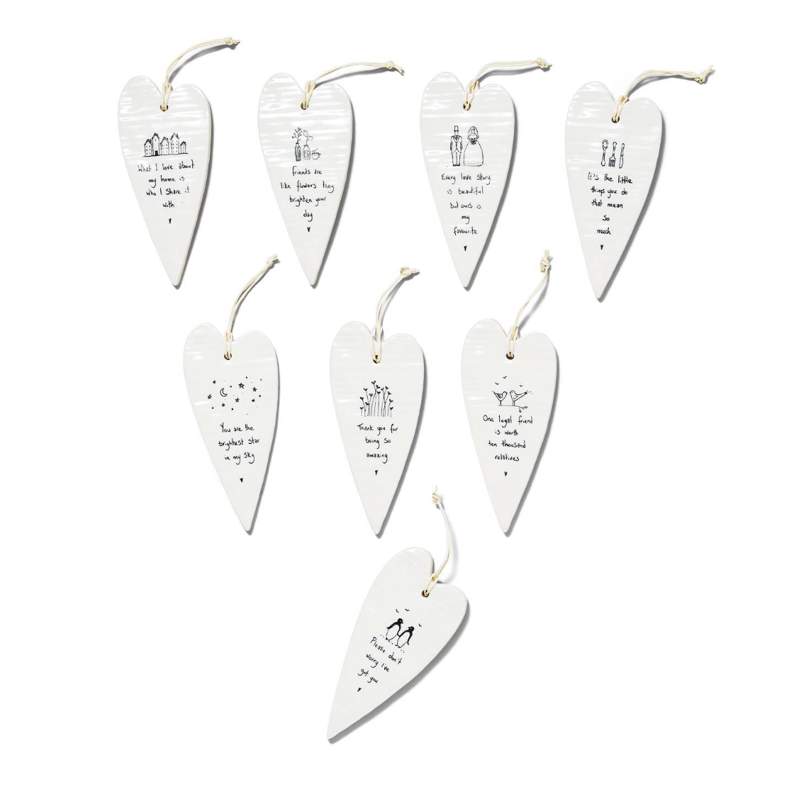 Two's Company East of India Heart Hanging Tag-TWO'S COMPANY-Little Giant Kidz