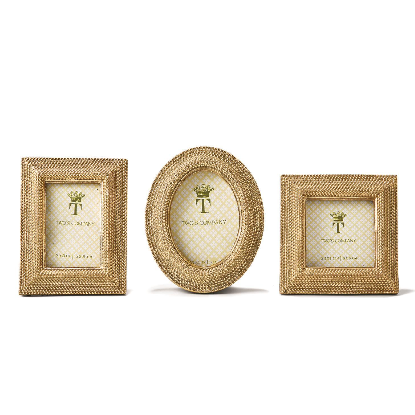 Two's Company Golden Dots Photo Frame - Assorted-TWO'S COMPANY-Little Giant Kidz